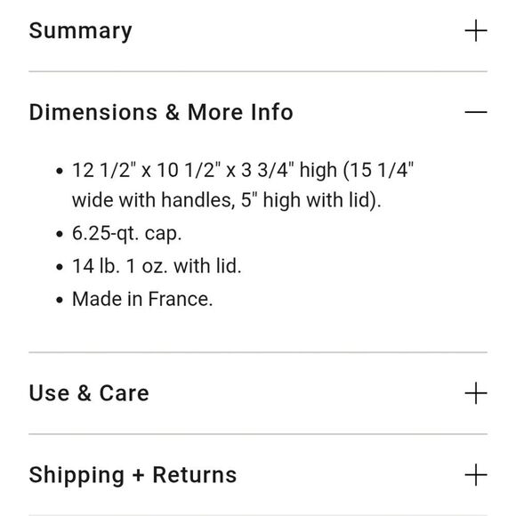 Staub Enameled Cast Iron French Oven 6 1/4QT- Matte Black - Picture 8 of 12